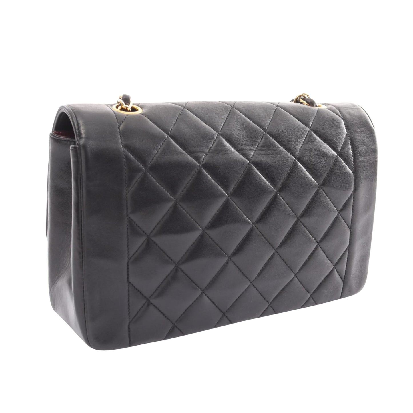 Chanel Diana Black Leather Shoulder Bag