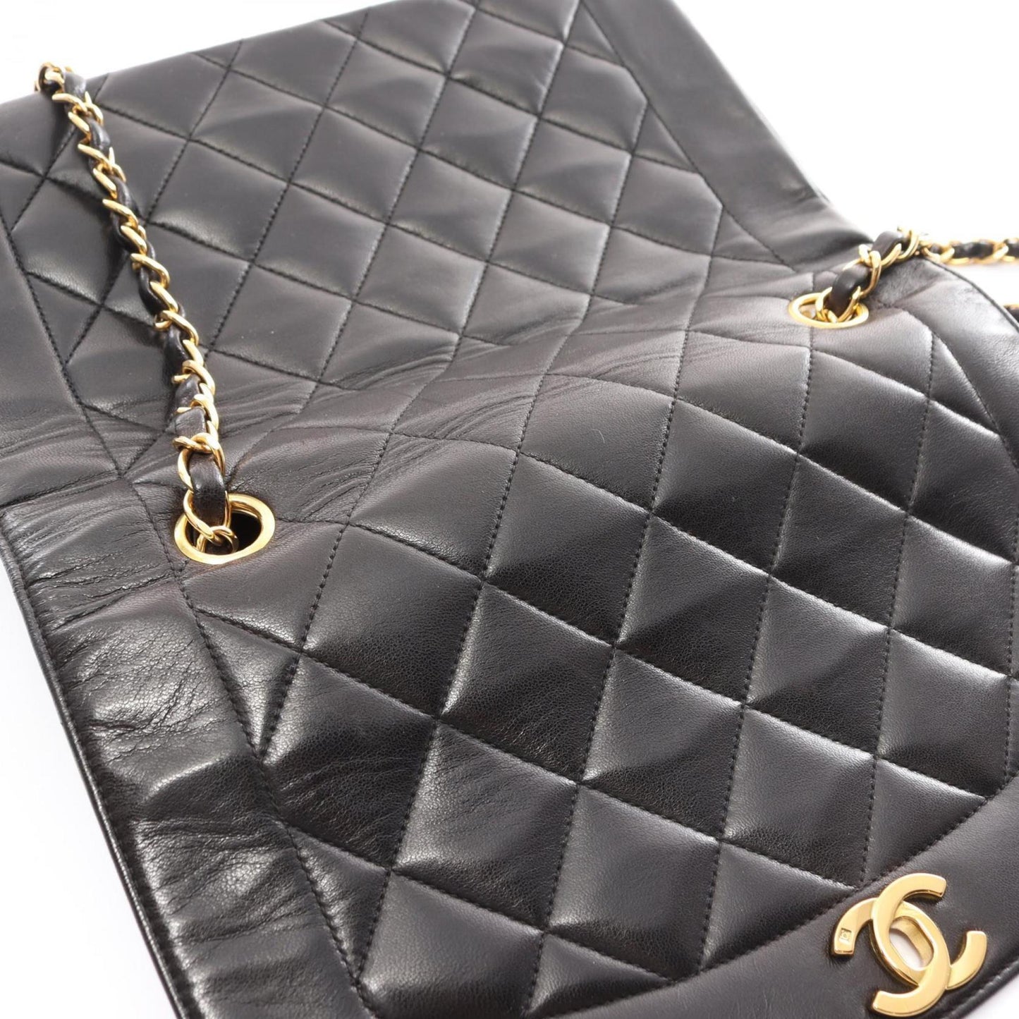 Chanel Diana Black Leather Shoulder Bag