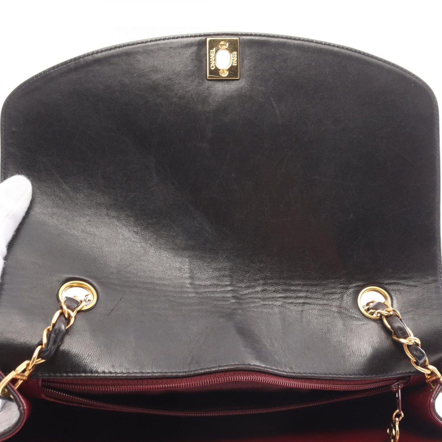 Chanel Diana Black Leather Shoulder Bag