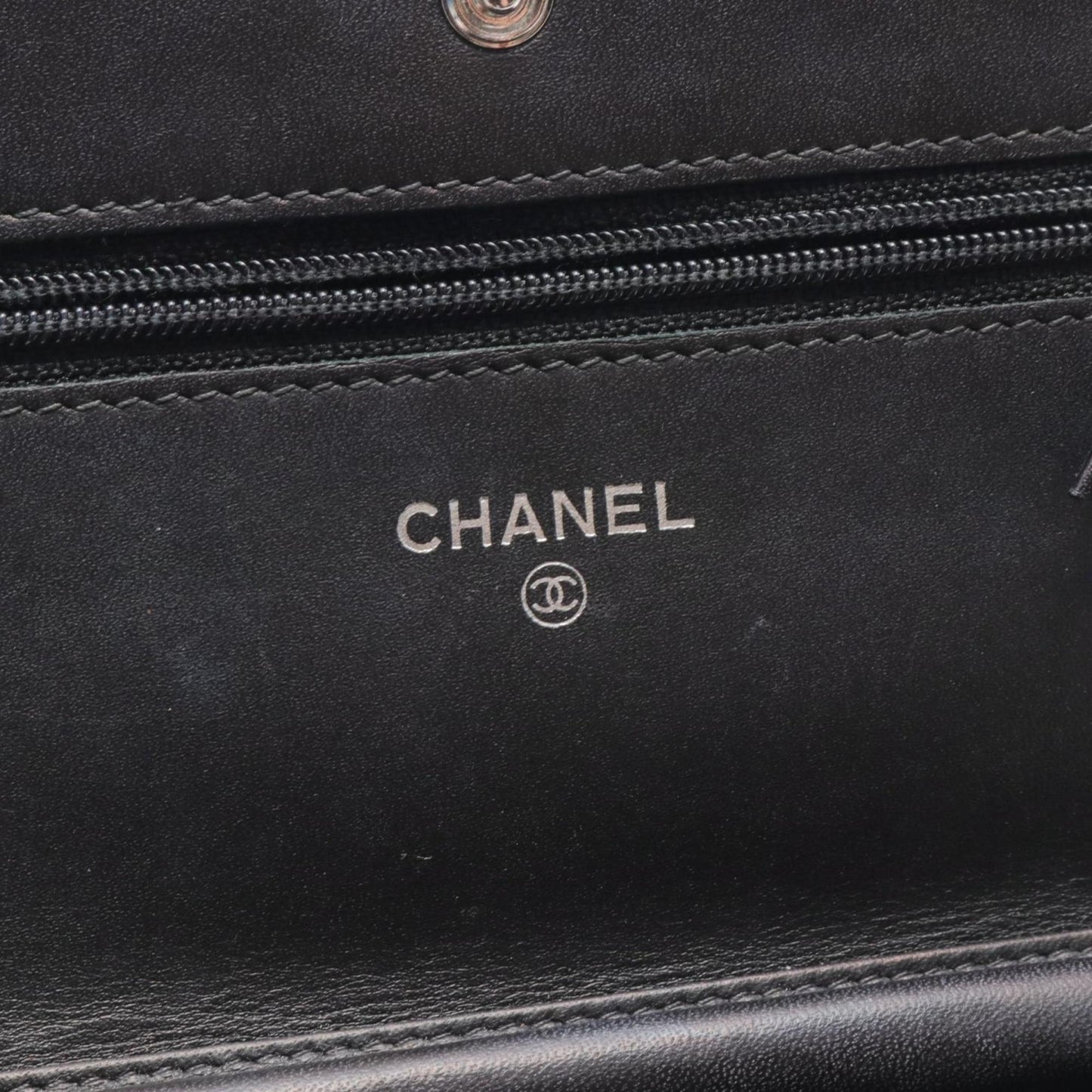 Chanel Wallet On Chain Black Leather Wallet Accessories