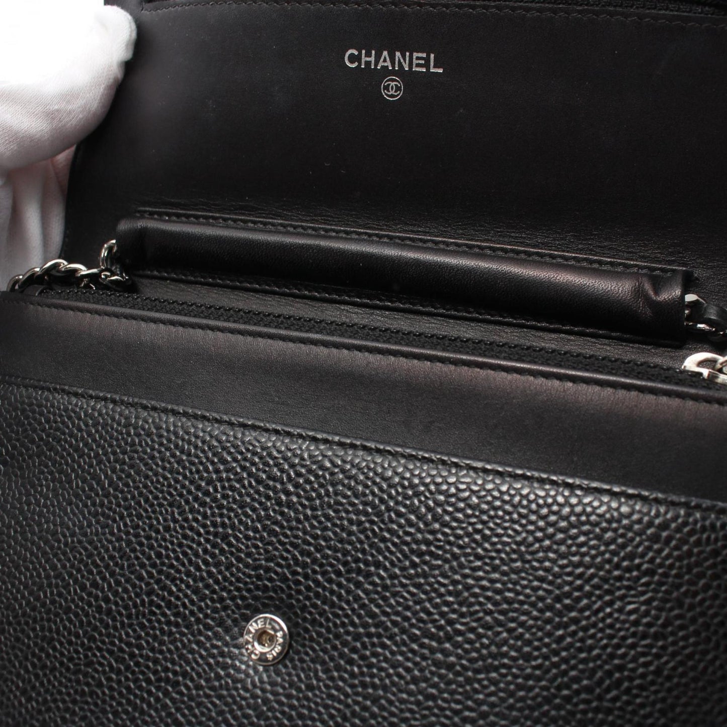 Chanel Wallet On Chain Black Leather Wallet Accessories