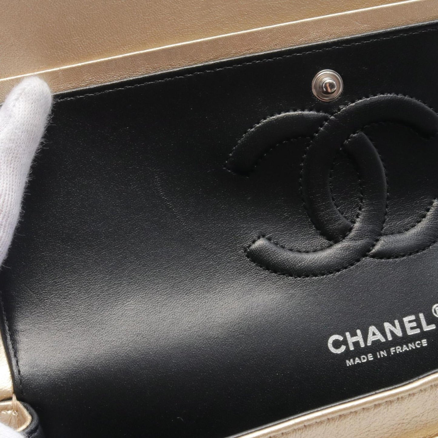 Chanel Timeless 26 Gold Leather Shoulder Bag