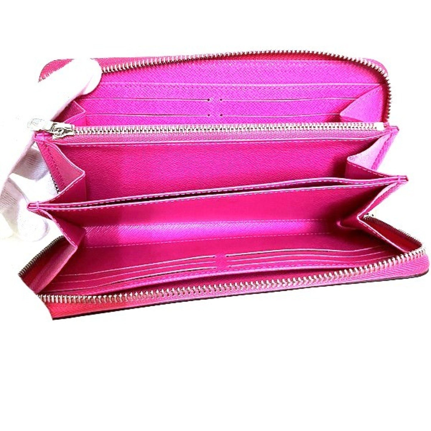 Louis Vuitton Zippy Pink Leather Wallet Accessories