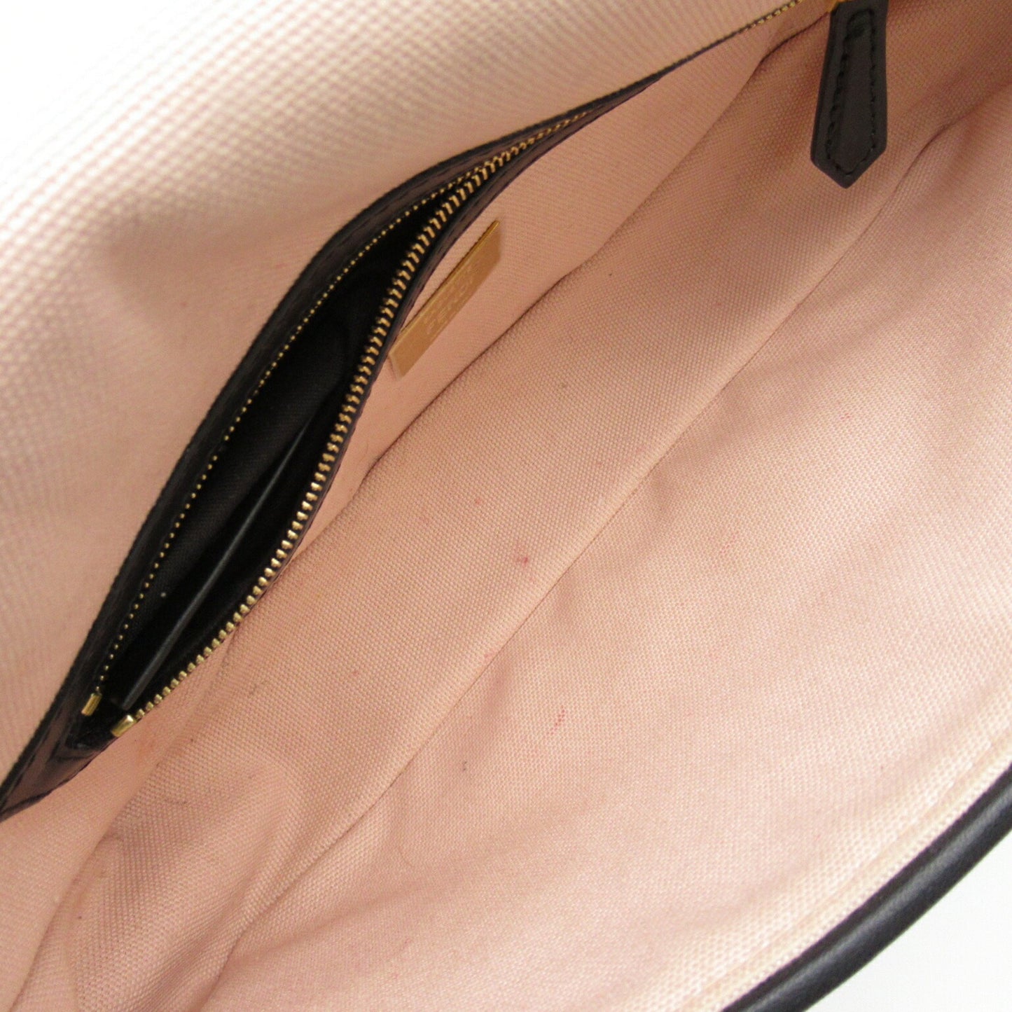 Fendi Baguette Pink Canvas Shoulder Bag