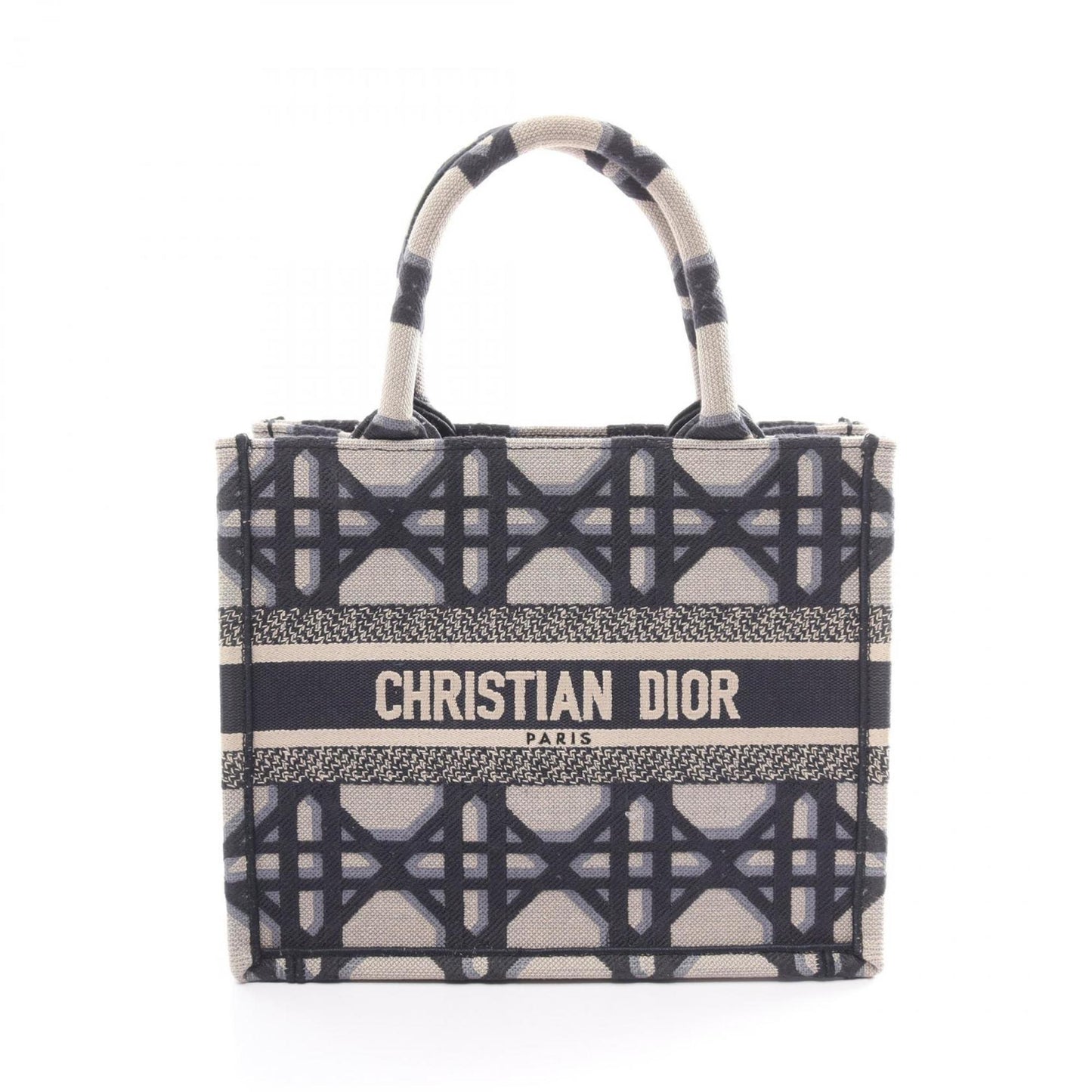 Dior Book Tote Navy Canvas Tote Bag