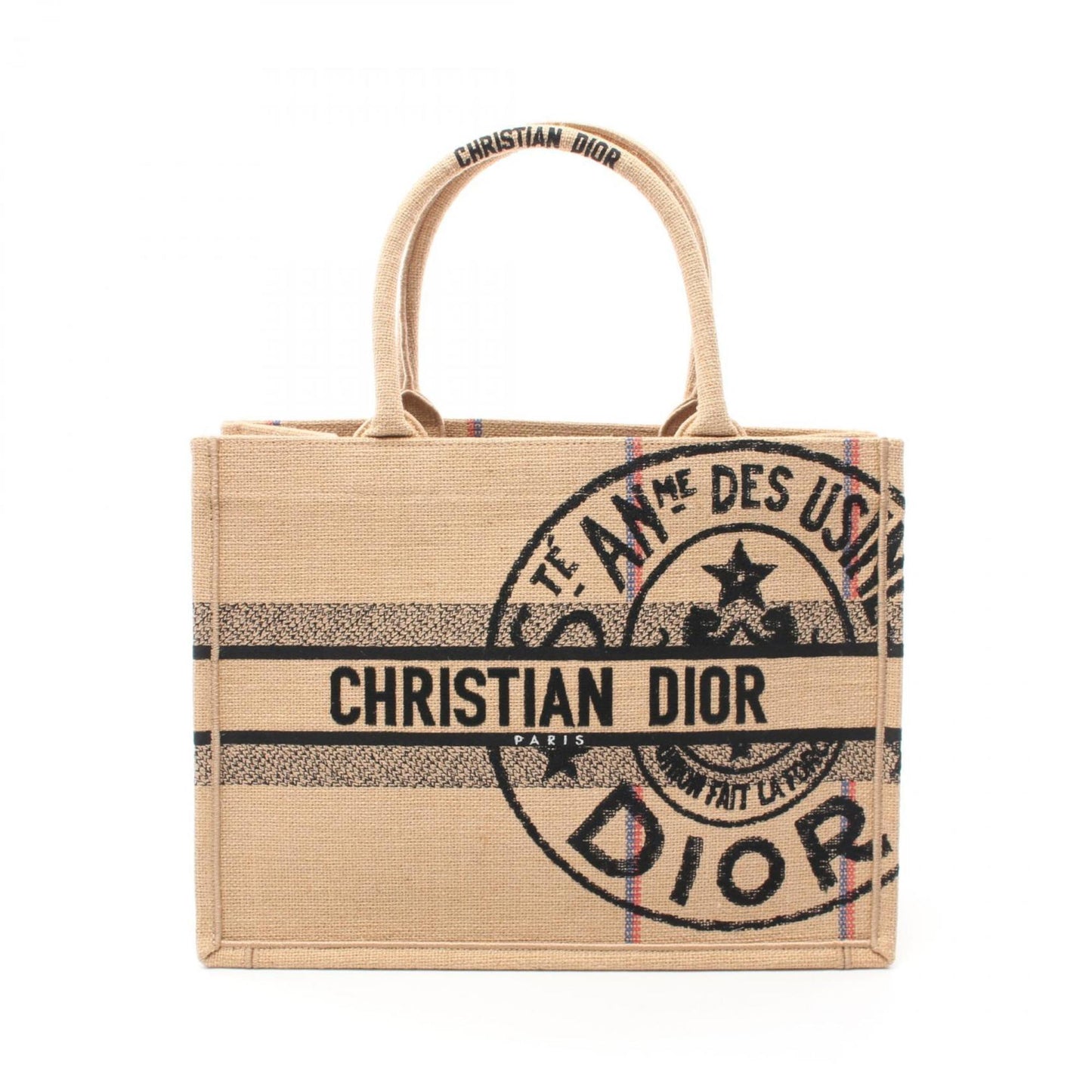 Dior Book Tote Beige Canvas Tote Bag