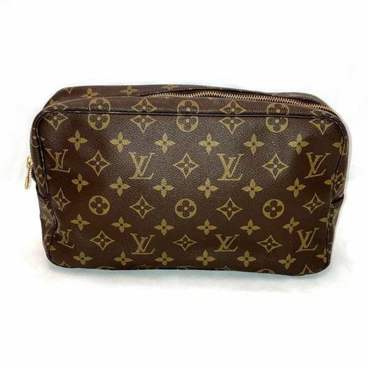 Louis Vuitton Trousse Toilette 28 Brown Canvas Clutch Bag