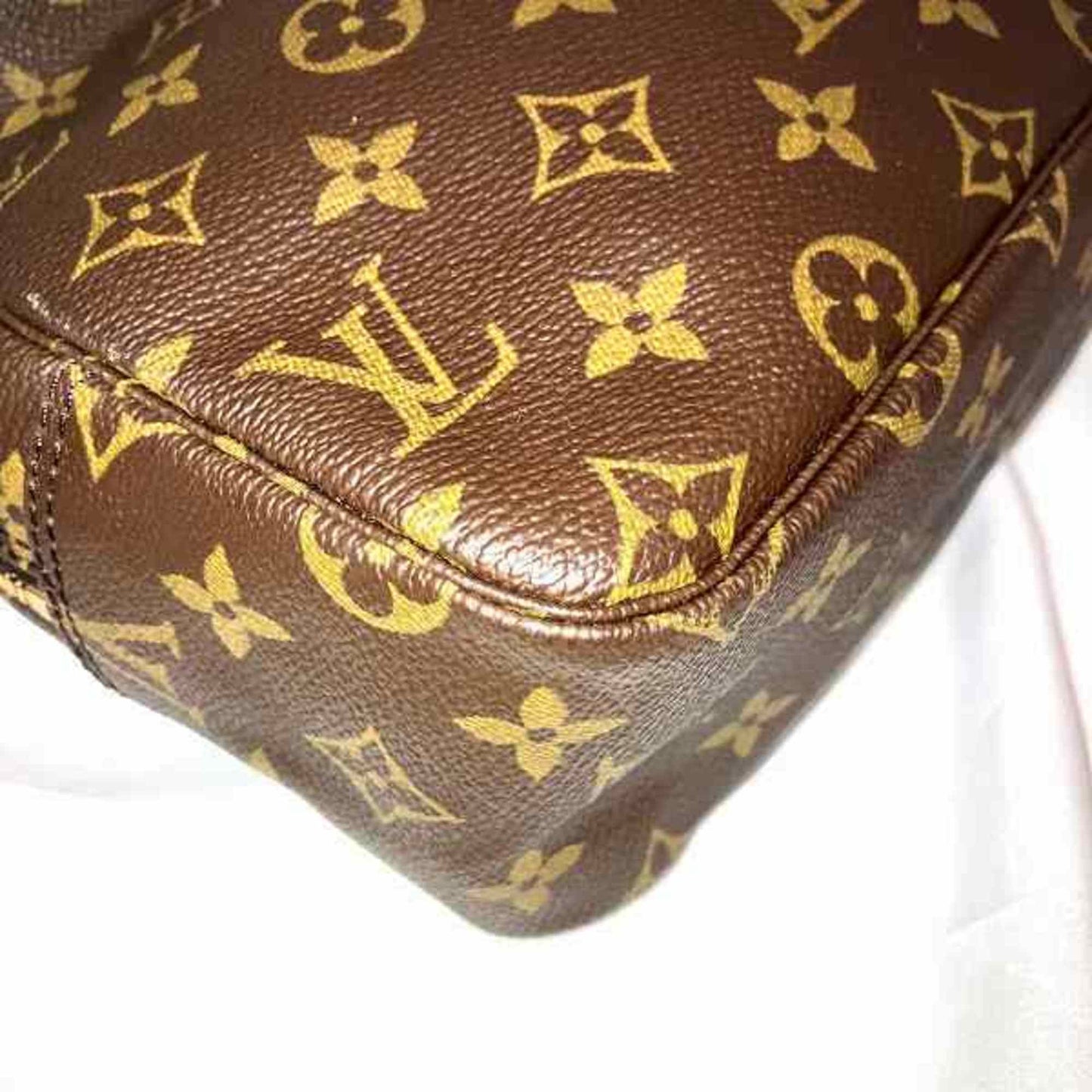 Louis Vuitton Trousse Toilette 28 Brown Canvas Clutch Bag