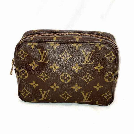 Louis Vuitton Trousse de Toilette 18 Brown Canvas Clutch Bag