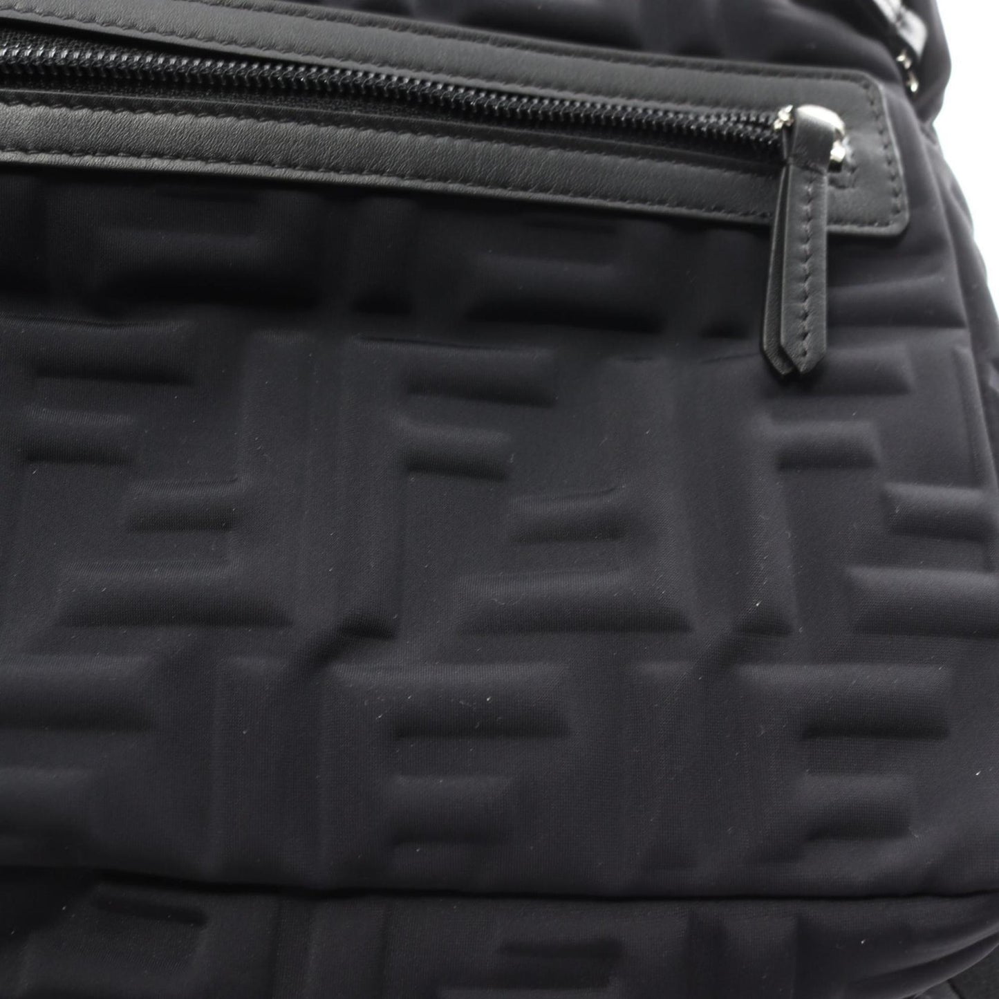 Fendi FF Black Synthetic Backpack Bag