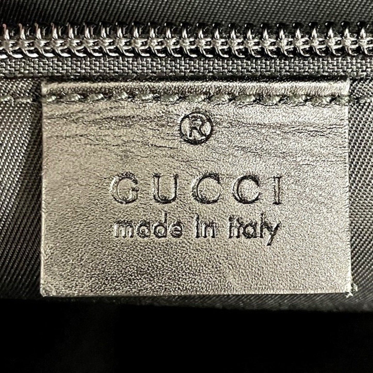 Gucci GG Imprimé Black Canvas Travel Bag