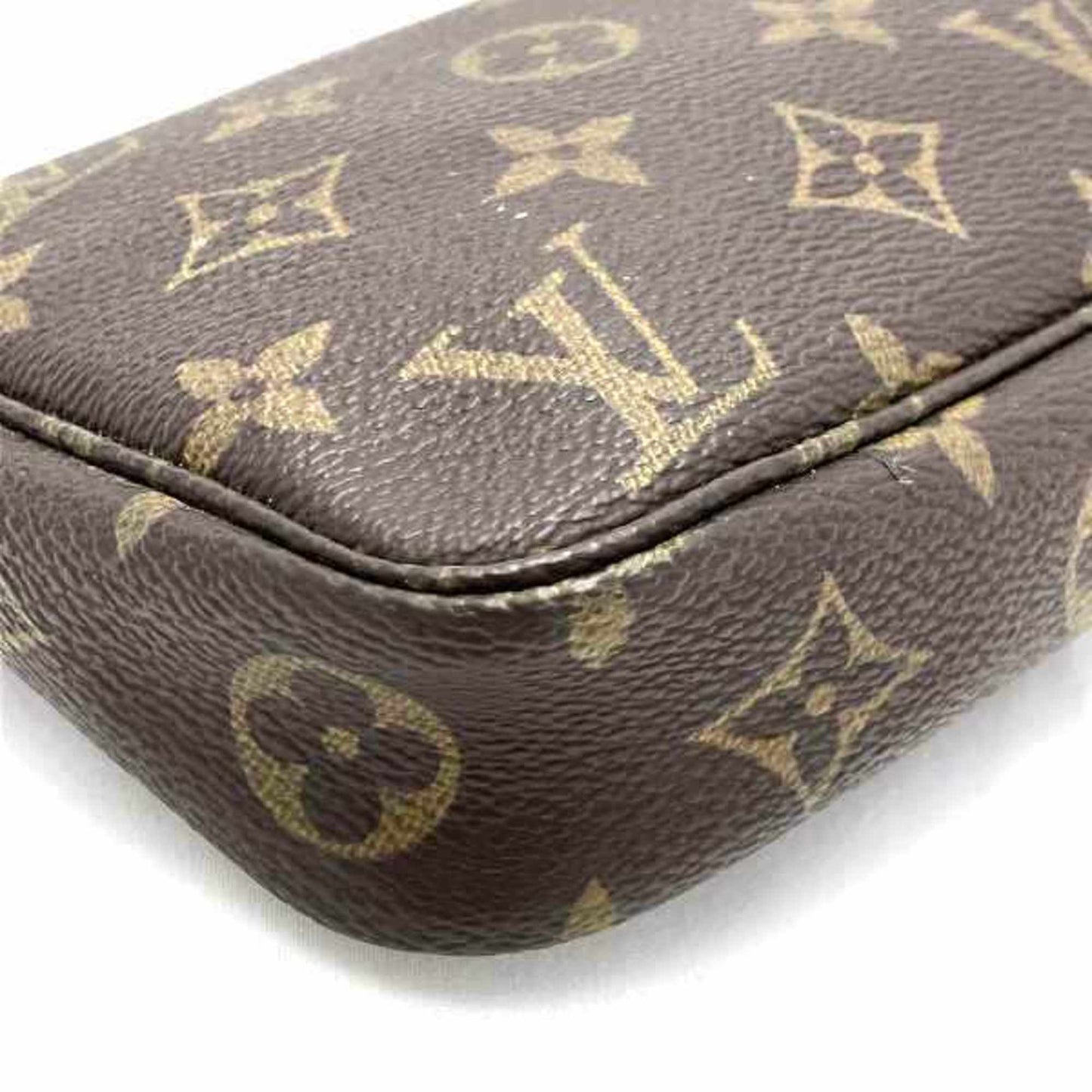 Louis Vuitton Pochette Accessoire Brown Canvas Clutch Bag