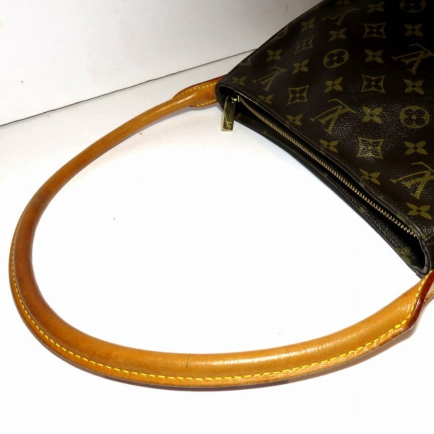 Louis Vuitton Looping MM Brown Canvas Shoulder Bag