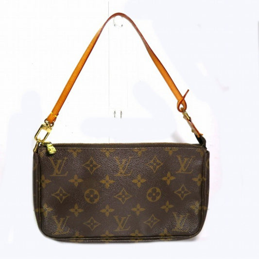 Louis Vuitton Pochette Accessoire Brown Canvas Clutch Bag