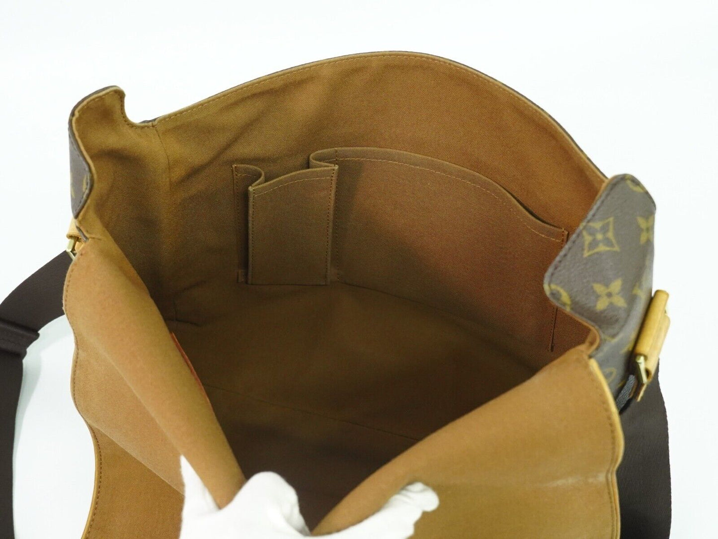 Louis Vuitton Abbesses Brown Canvas Shoulder Bag