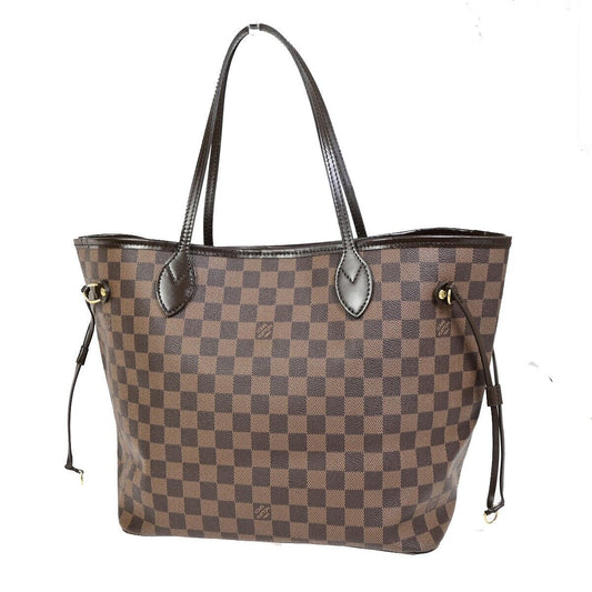 Louis Vuitton Neverfull MM Brown Canvas Tote Bag