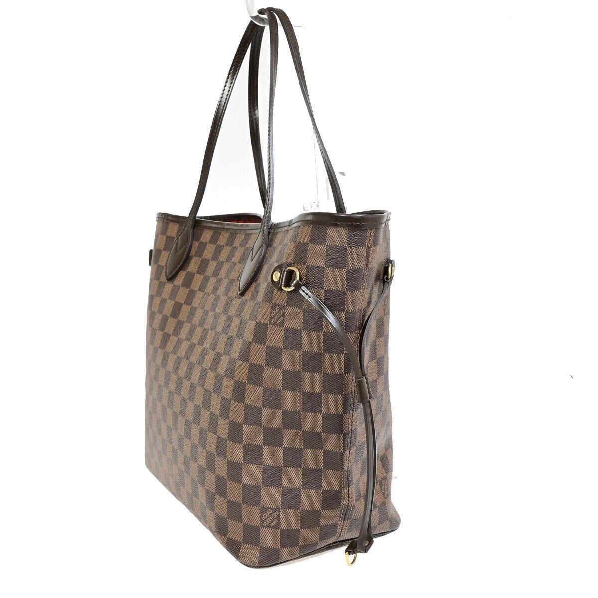 Louis Vuitton Neverfull MM Brown Canvas Tote Bag