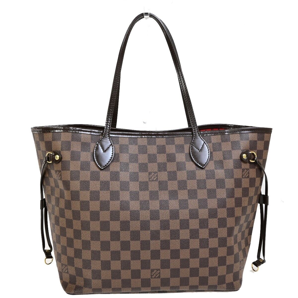 Louis Vuitton Neverfull MM Brown Canvas Tote Bag