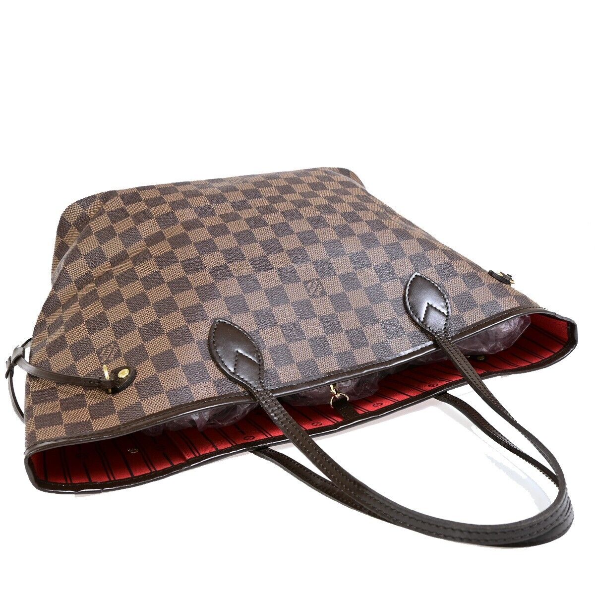 Louis Vuitton Neverfull MM Brown Canvas Tote Bag