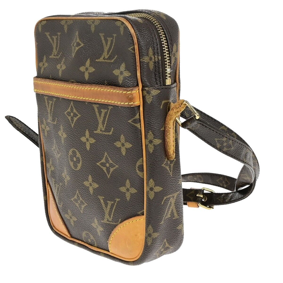 Louis Vuitton Danube Brown Canvas Shoulder Bag