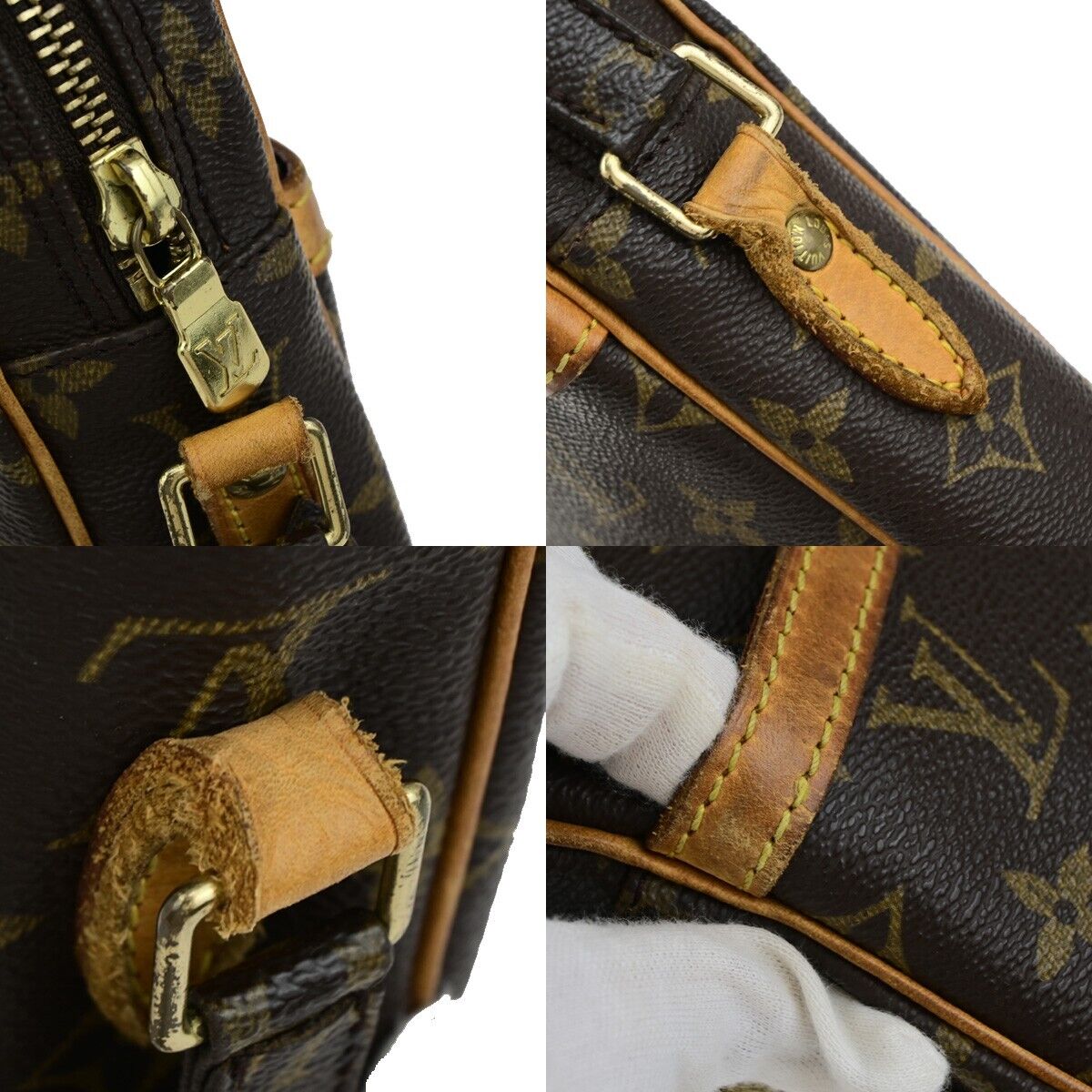 Louis Vuitton Danube Brown Canvas Shoulder Bag