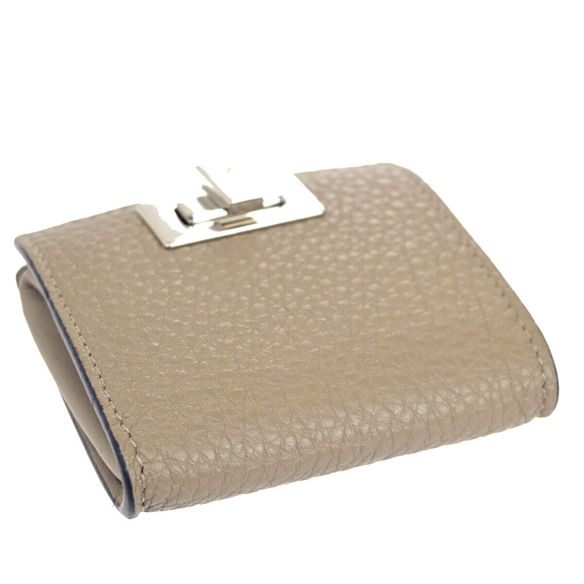 Fendi Peekaboo Beige Leather Wallet Accessories