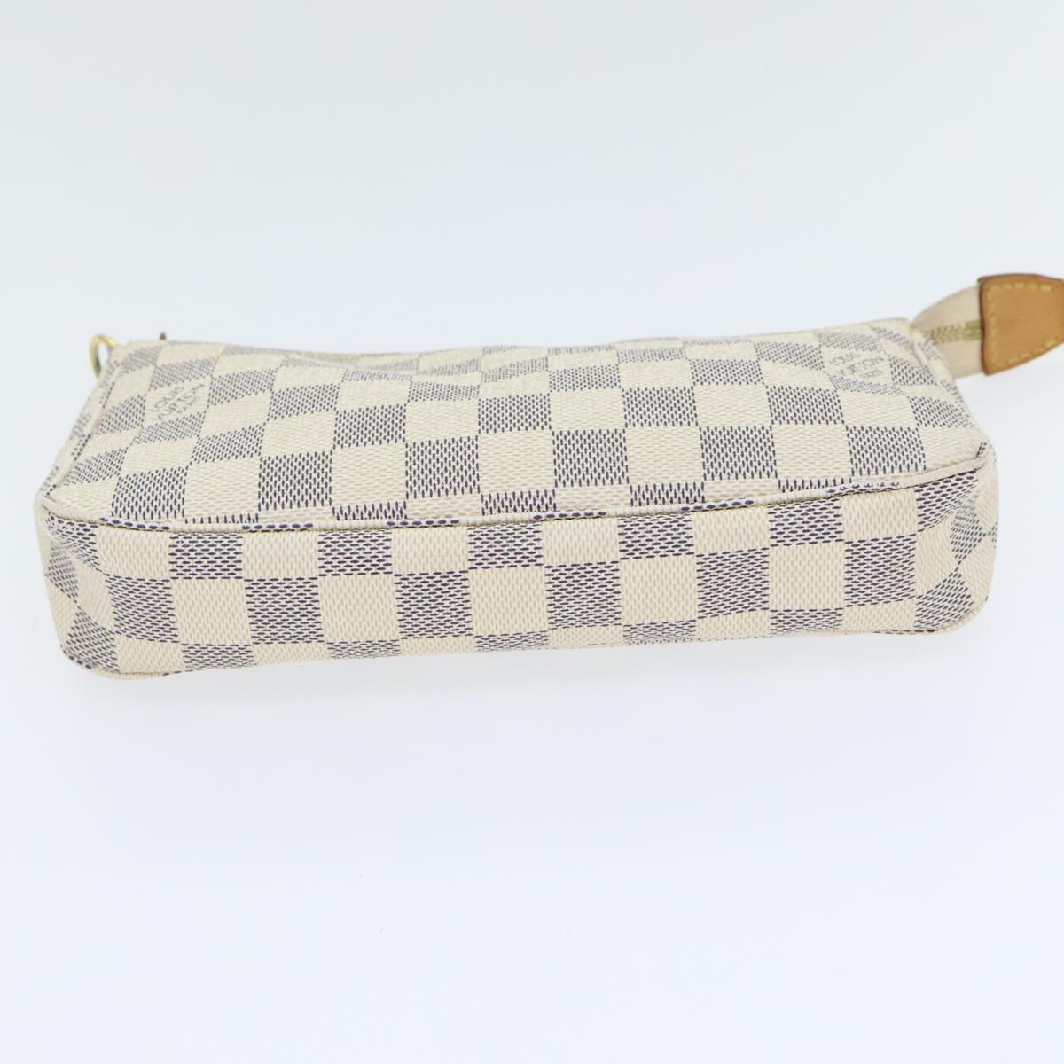 Louis Vuitton Pochette Accessoire Beige Canvas Clutch Bag