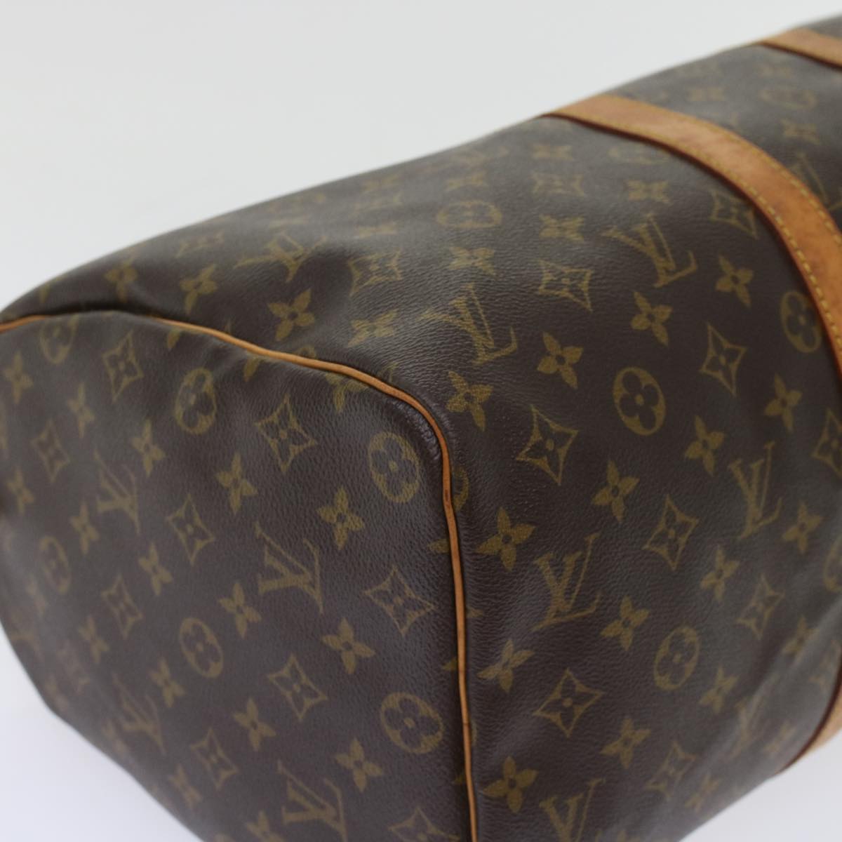 Louis Vuitton Keepall 45 Brown Canvas Travel Bag