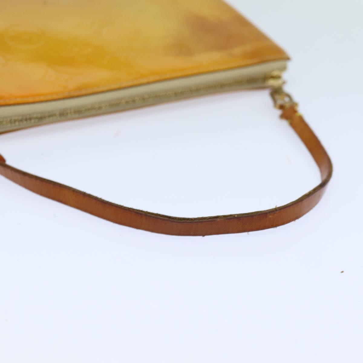 Louis Vuitton Lexington Camel Patent Leather Clutch Bag