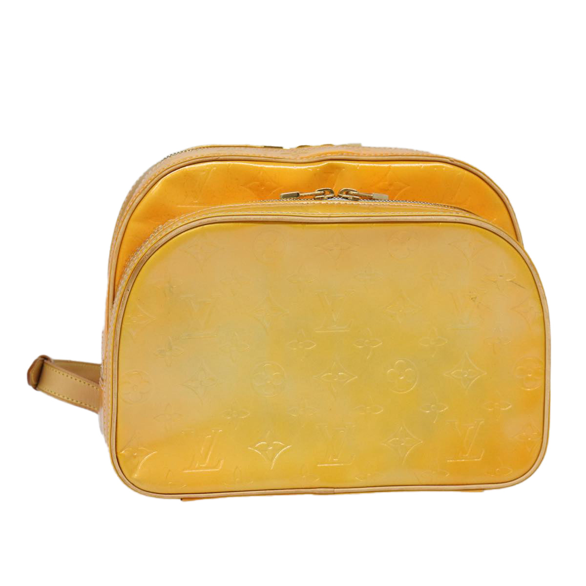 Louis Vuitton Murray Yellow Patent Leather Backpack Bag