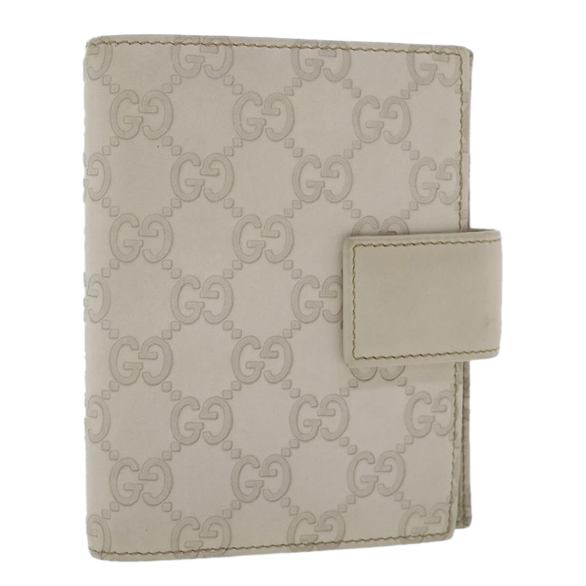 Gucci Guccissima White Canvas Wallet Accessories