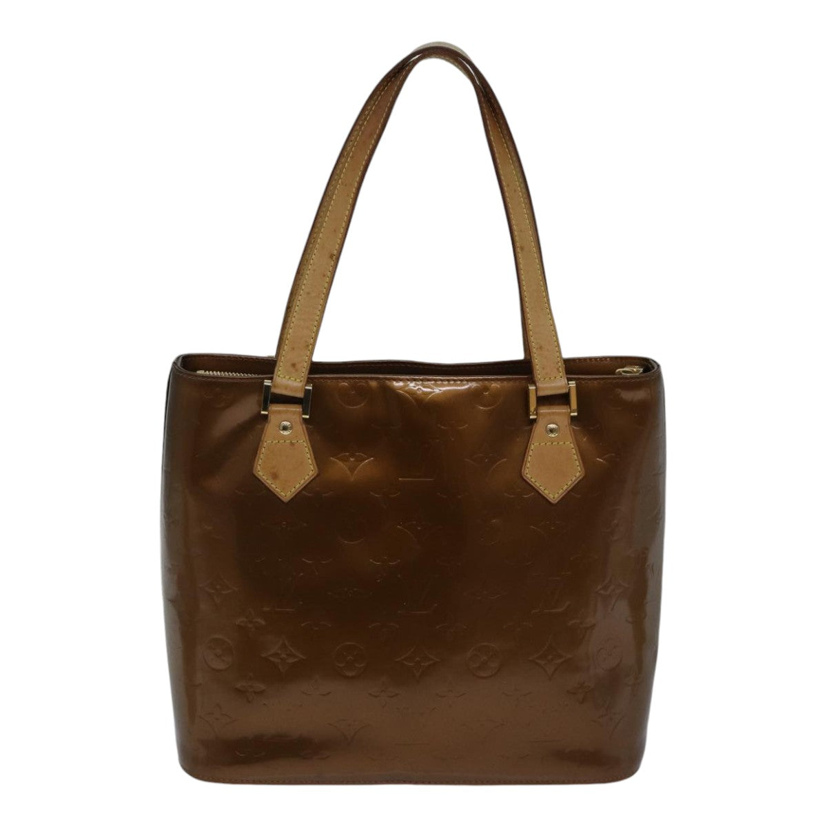 Louis Vuitton Houston Brown Patent Leather Shoulder Bag