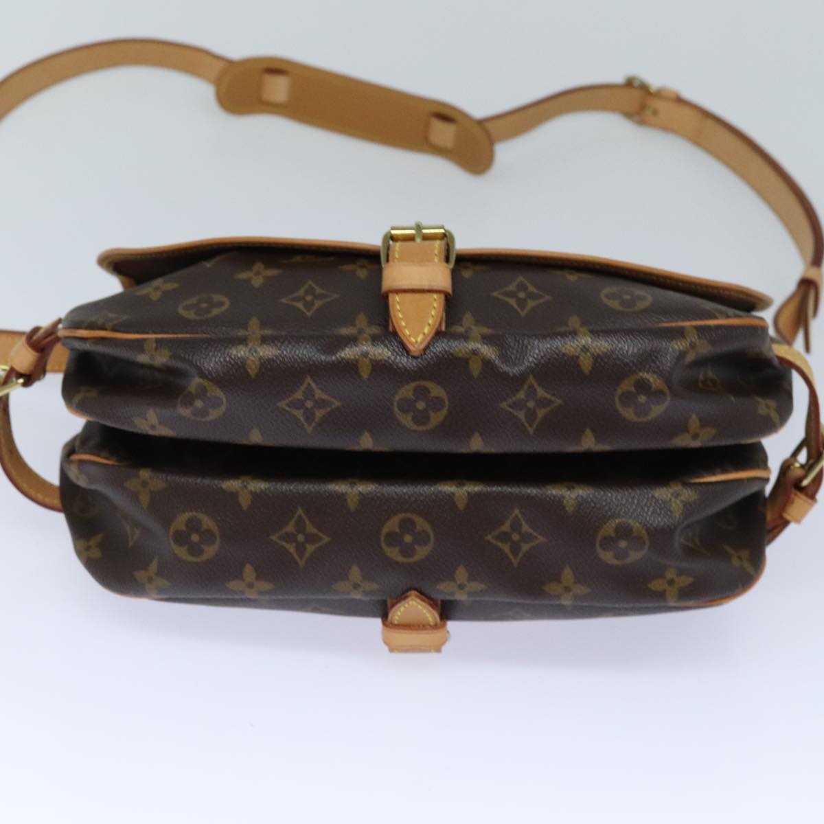 Louis Vuitton Saumur 30 Black Canvas Shoulder Bag