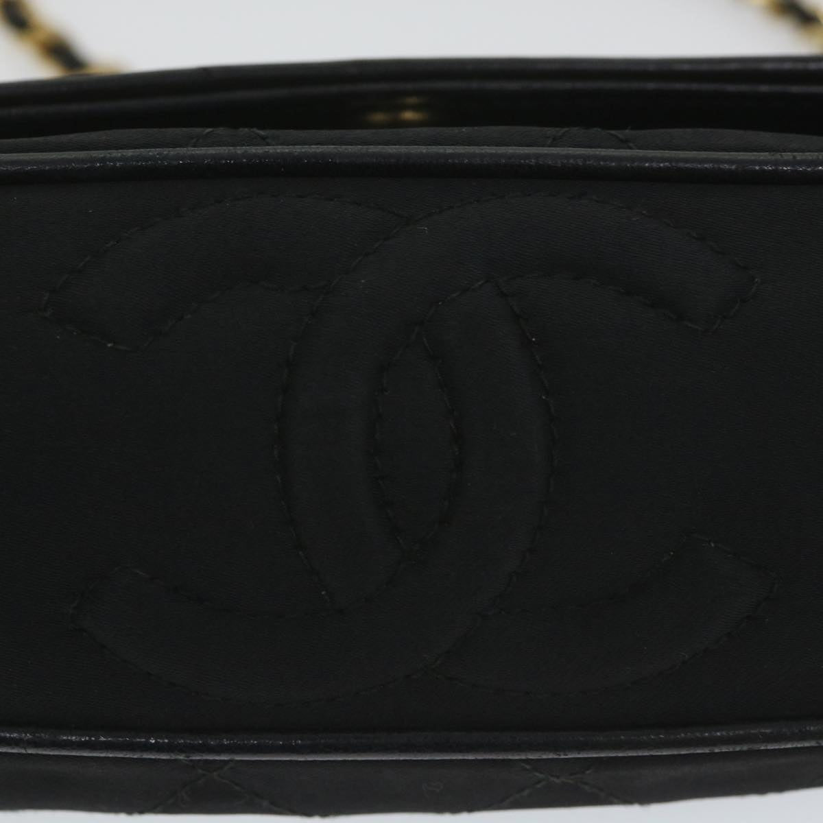 Chanel Black Synthetic Shoulder Bag