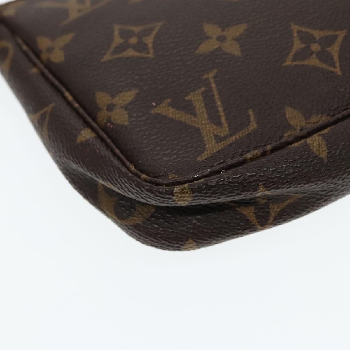 Louis Vuitton Pochette Accessoire Brown Canvas Clutch Bag