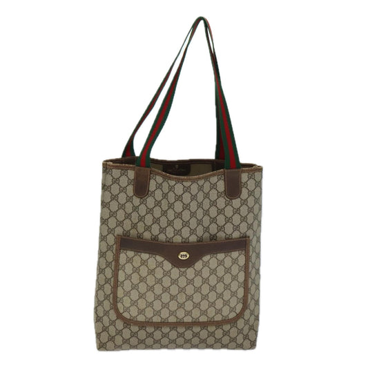 Gucci GG Supreme Beige Canvas Tote Bag