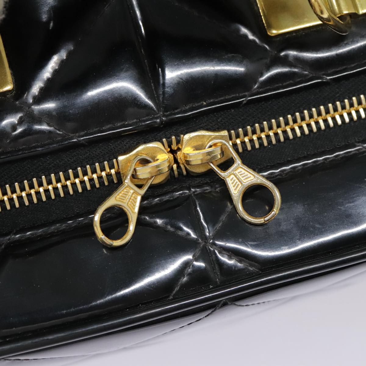 Chanel Black Patent Leather Hand Bag