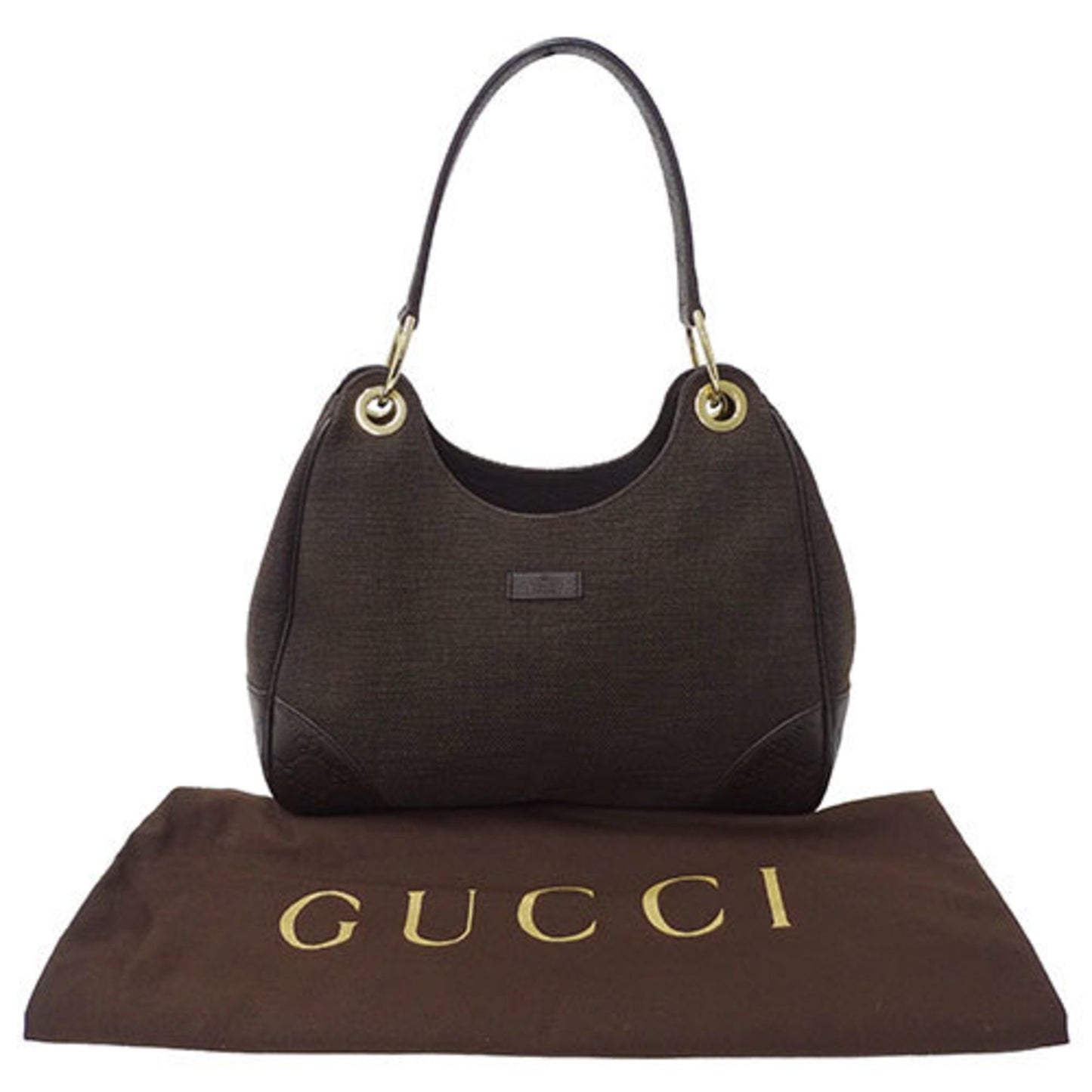 Gucci Shima line Brown Canvas Shoulder Bag