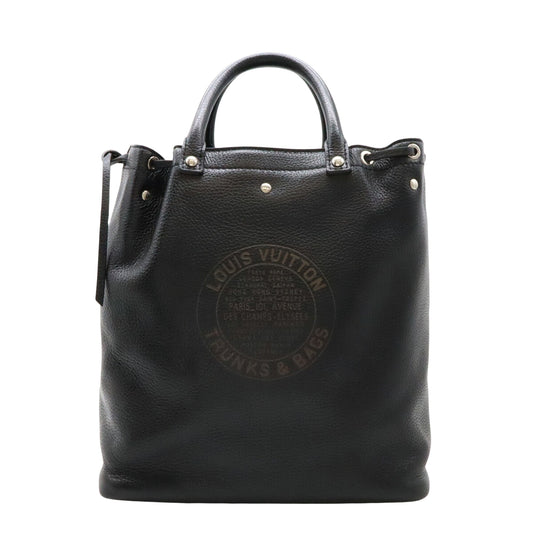 Louis Vuitton Tobago Black Leather Tote Bag