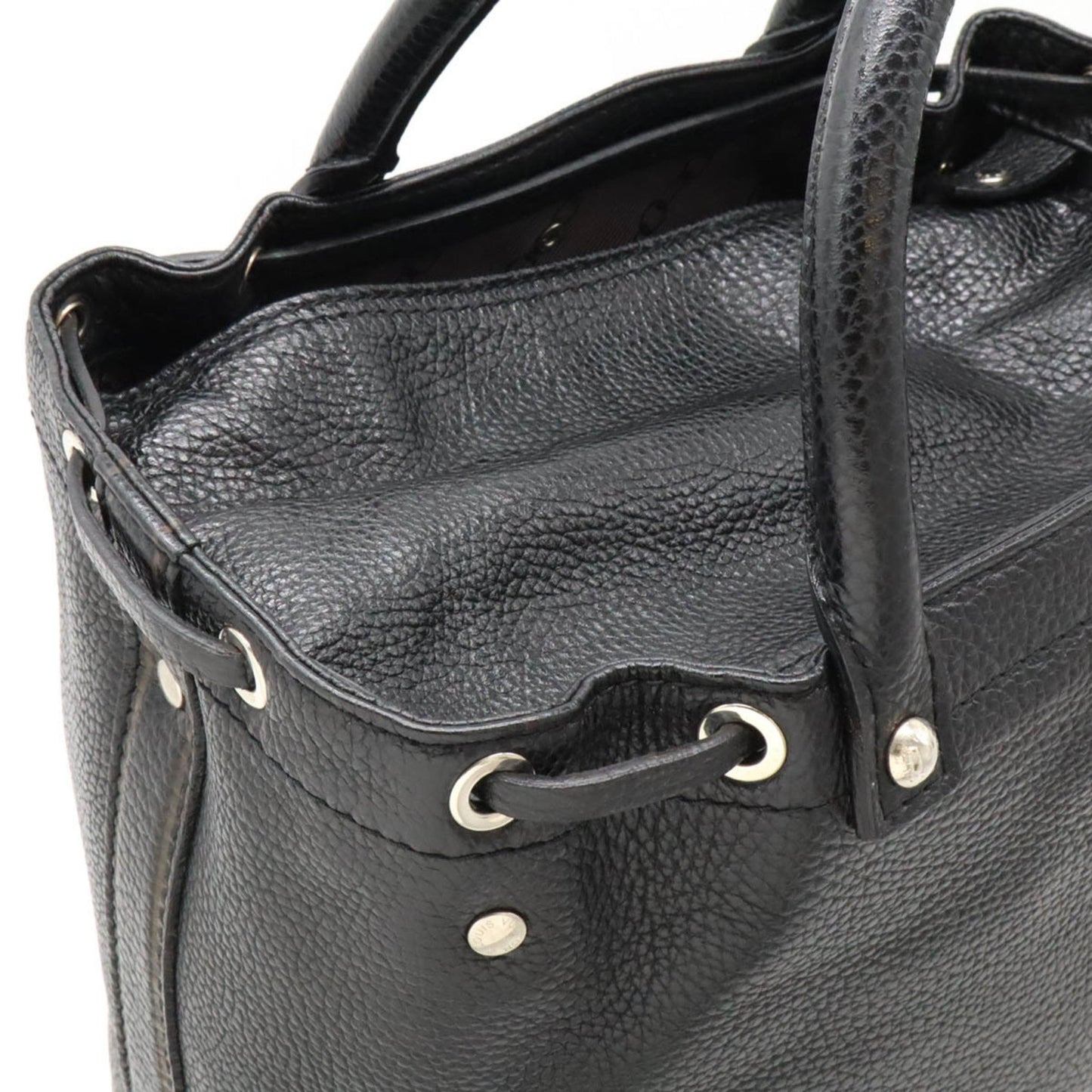 Louis Vuitton Tobago Black Leather Tote Bag