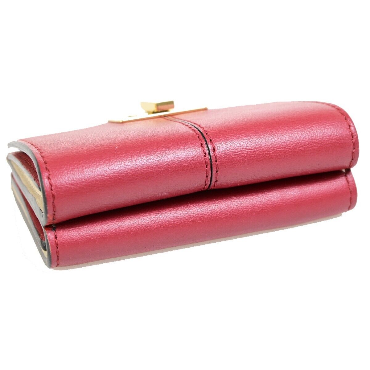 Fendi Peekaboo Red Leather Wallet Accessories