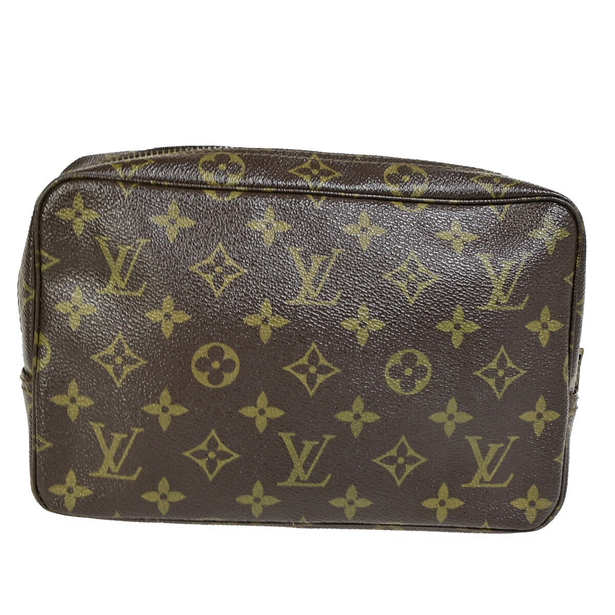 Louis Vuitton Trousse Toilette 28 Brown Canvas Clutch Bag