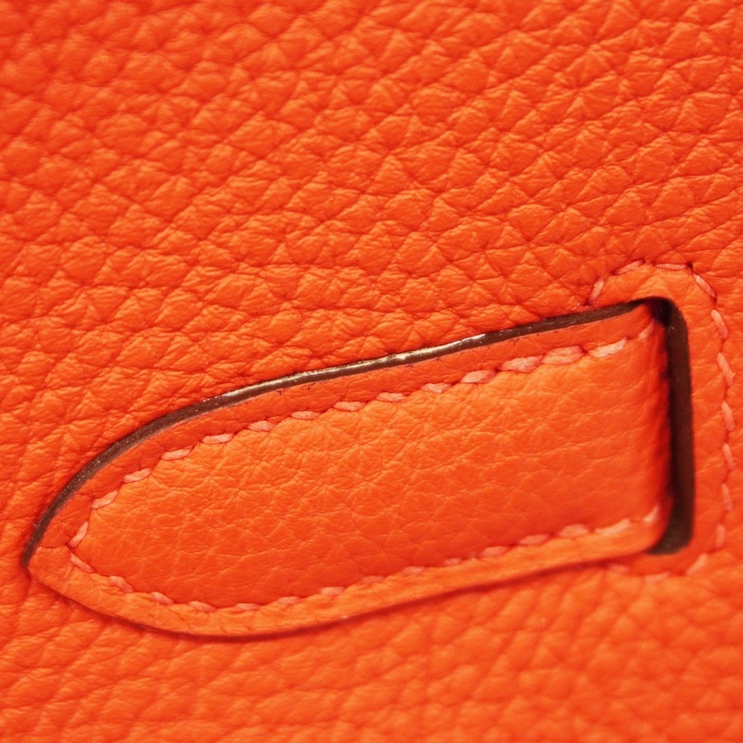 Hermès Birkin 30 Orange Leather Hand Bag