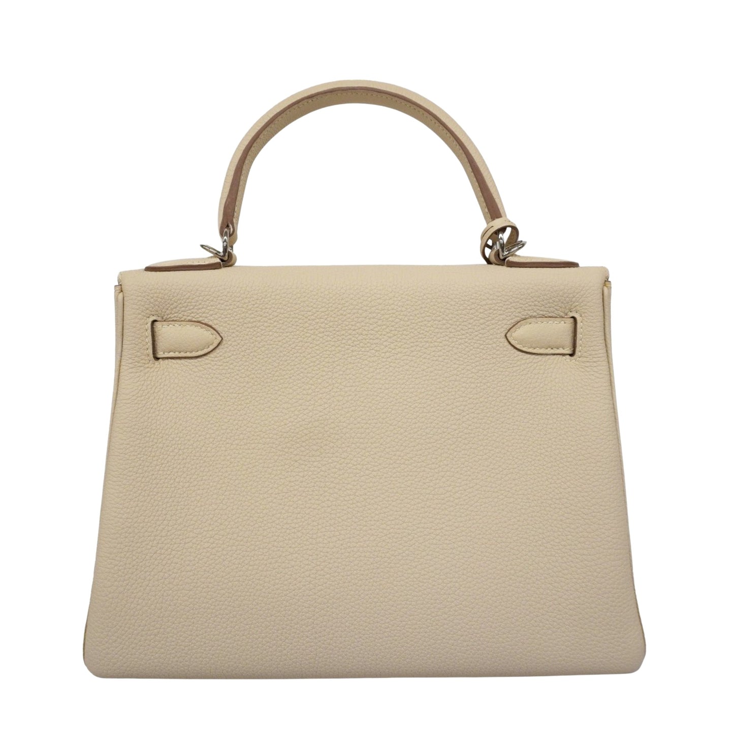 Hermès Kelly 28 Beige Leather Hand Bag