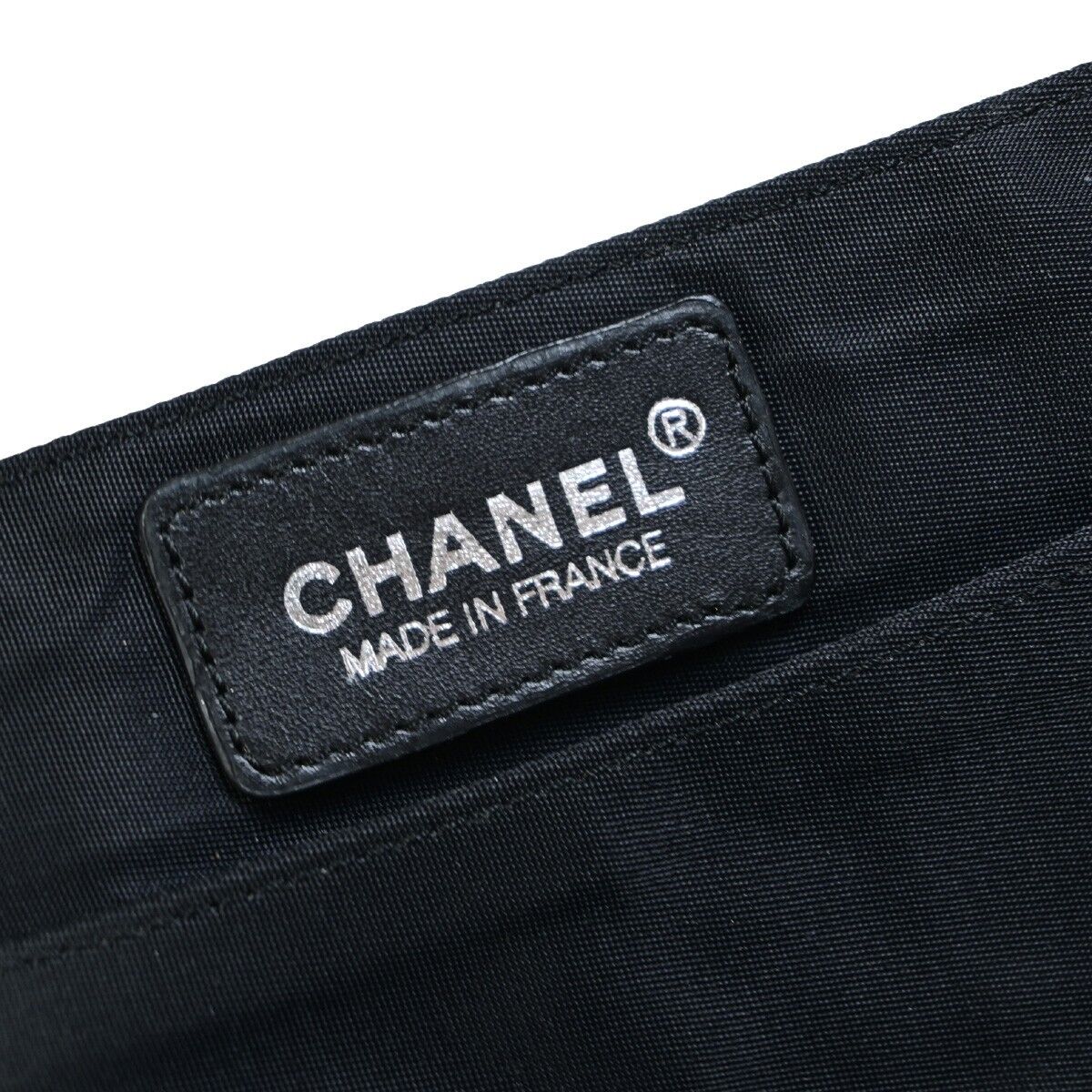 Chanel Travel line Black Canvas Clutch Bag