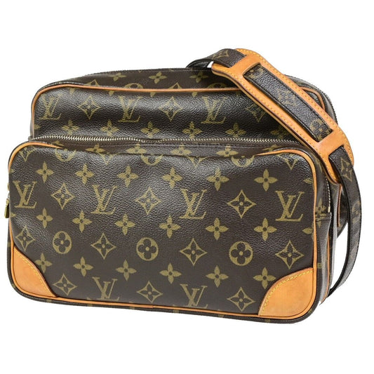 Louis Vuitton Nile Brown Canvas Shoulder Bag