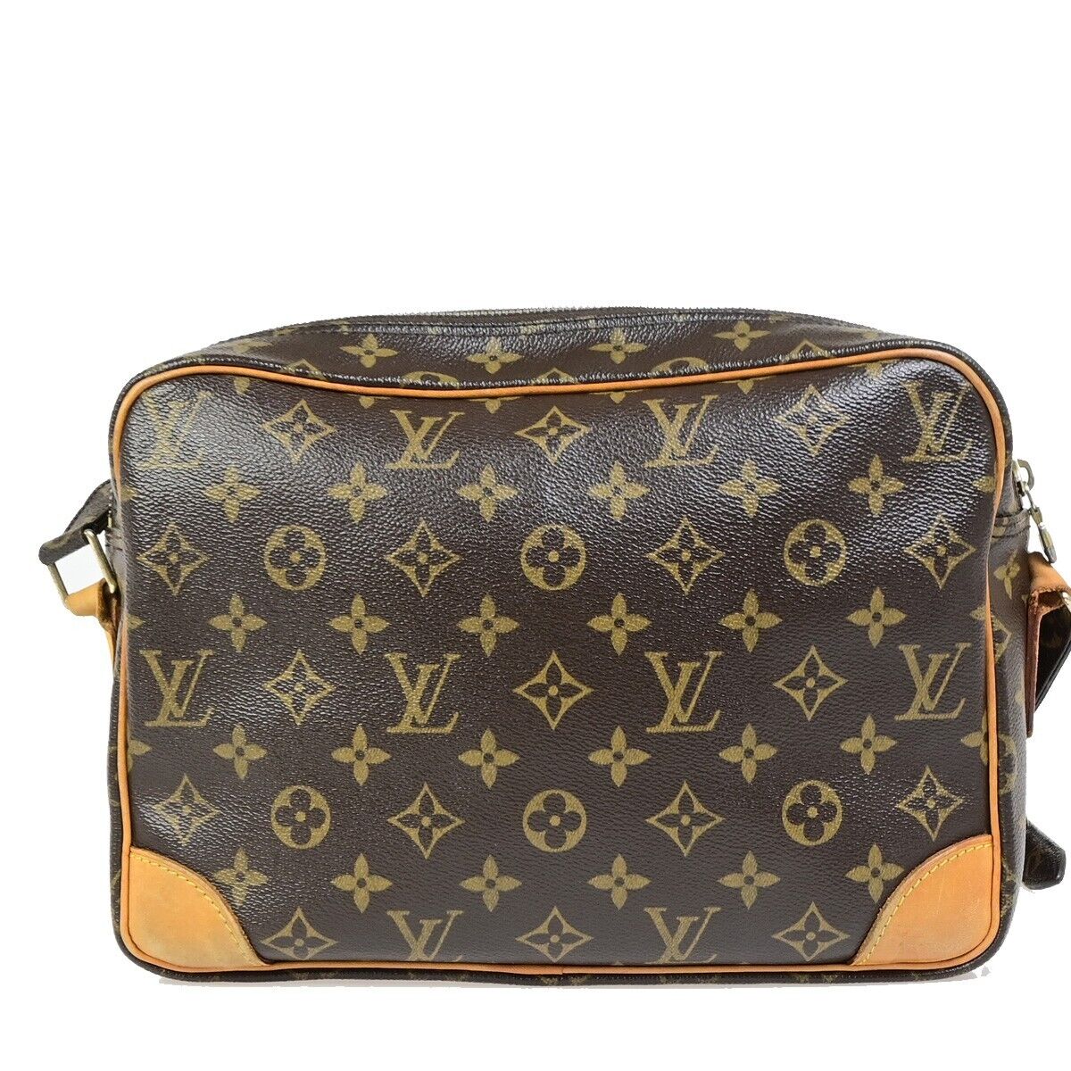 Louis Vuitton Nile Brown Canvas Shoulder Bag