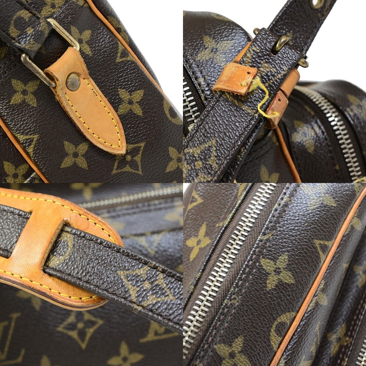 Louis Vuitton Nile Brown Canvas Shoulder Bag