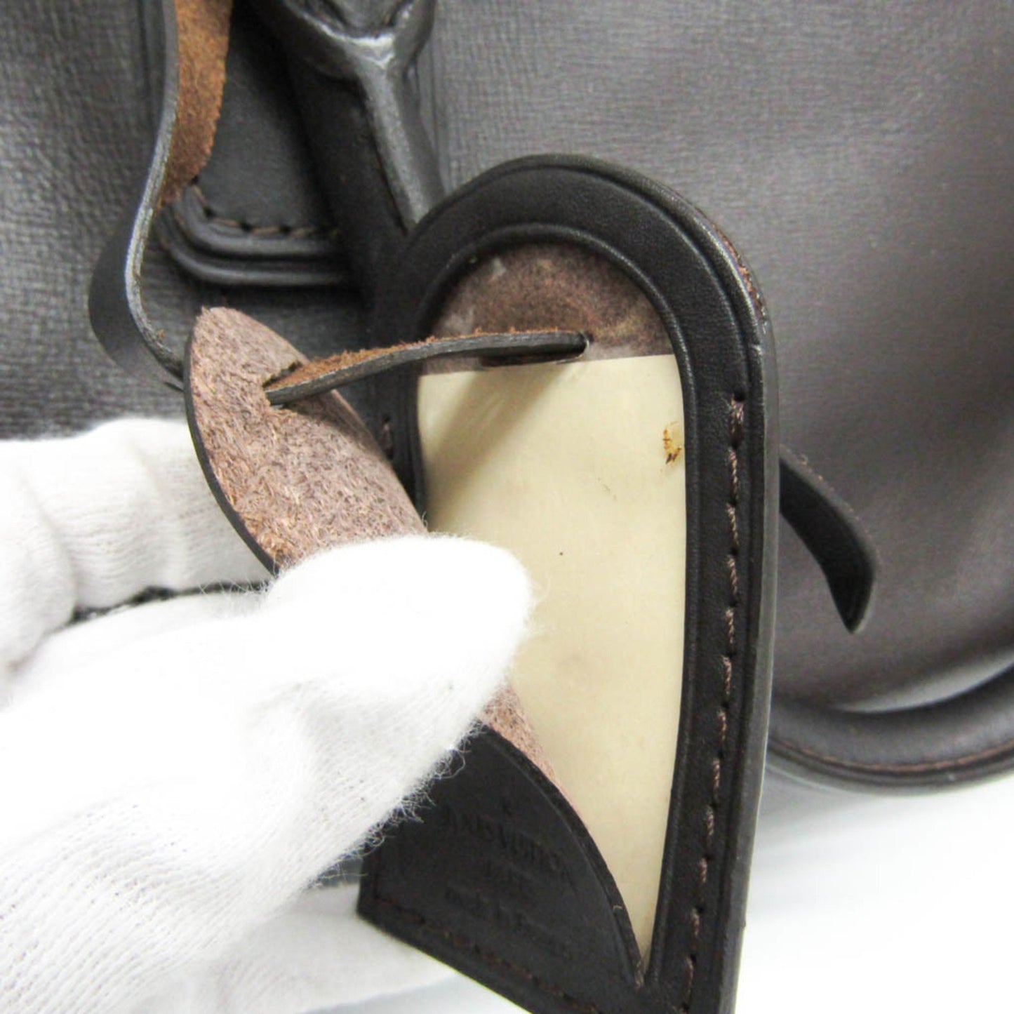 Louis Vuitton Carry All Brown Leather Travel Bag