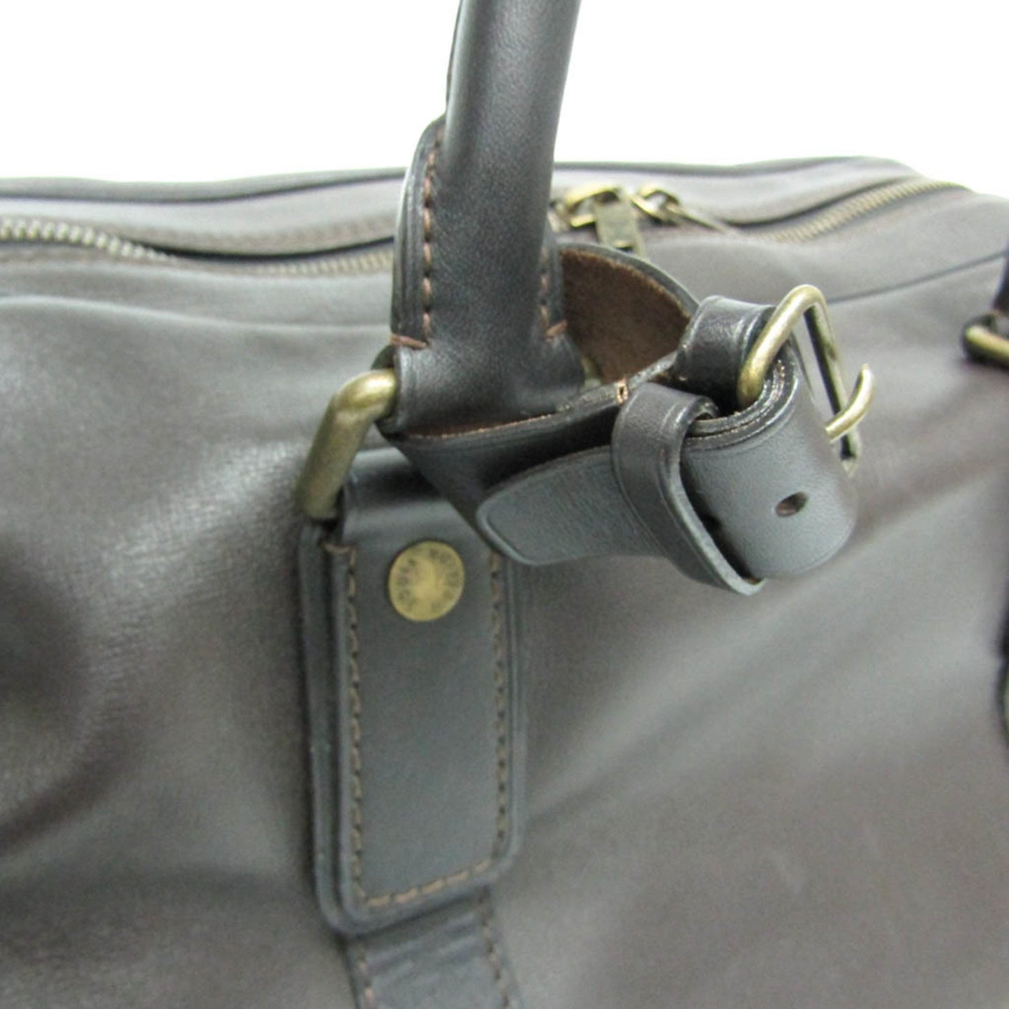 Louis Vuitton Carry All Brown Leather Travel Bag